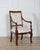 19th Century Pair of Italian Empire Armchairs in Mahogany with White Velvet Upholstery, Genoa For Sale - Image 12 of 15