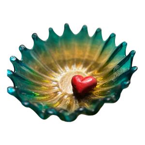 Rare Vintage Spiked Murano Glass Bowl.