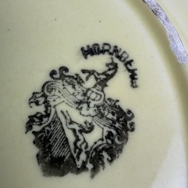 Late 19th Century Antique Hornberg Majolica Plate For Sale - Image 5 of 5