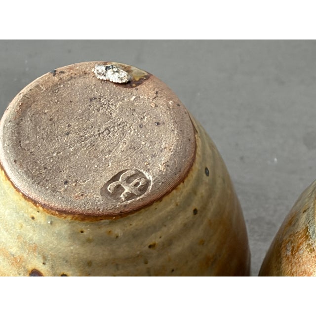 Pyrite Stoneware Cup Set by Gustave Tiffoche, France, 1970s, Set of 6 For Sale - Image 4 of 18
