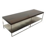 Vintage Minotti Complemento Calder Cocktail Coffee Table W Lapped Finish Swirls Italy For Sale