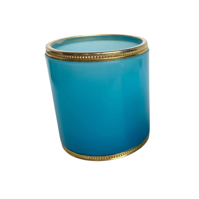 19th Century 19th Century Italian Murano Blue Opaline Cups - A Pair For Sale - Image 5 of 7
