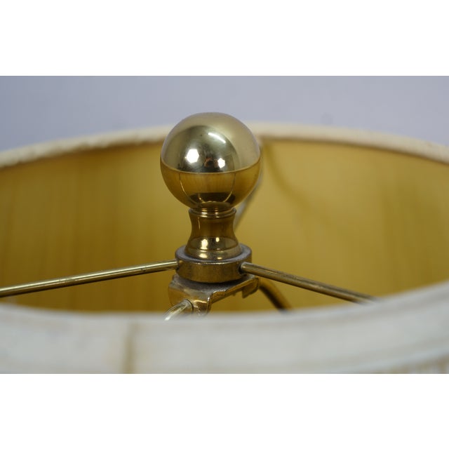 Ceramic Vintage Japanese Floral Irises Kingfisher Bird Ginger Jar Vase Urn Lamp 25" For Sale - Image 7 of 13