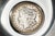 American Fascinating Vintage Sterling Silver Catchall Dish 1921 Morgan Silver Dollar Coin Jewelry Tray Luxury Home Decor Americana For Sale - Image 3 of 10