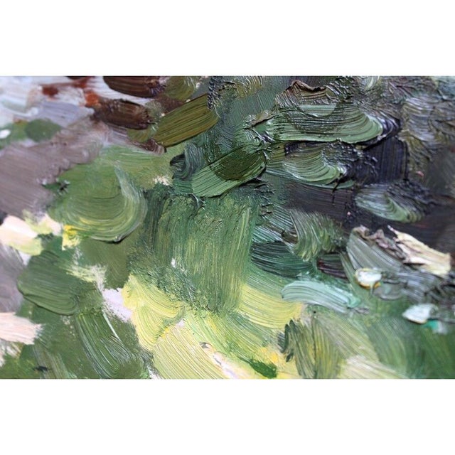 Edgars Winters, Daugava Near Lielvarde, 1972, Oil on Cardboard For Sale - Image 3 of 12