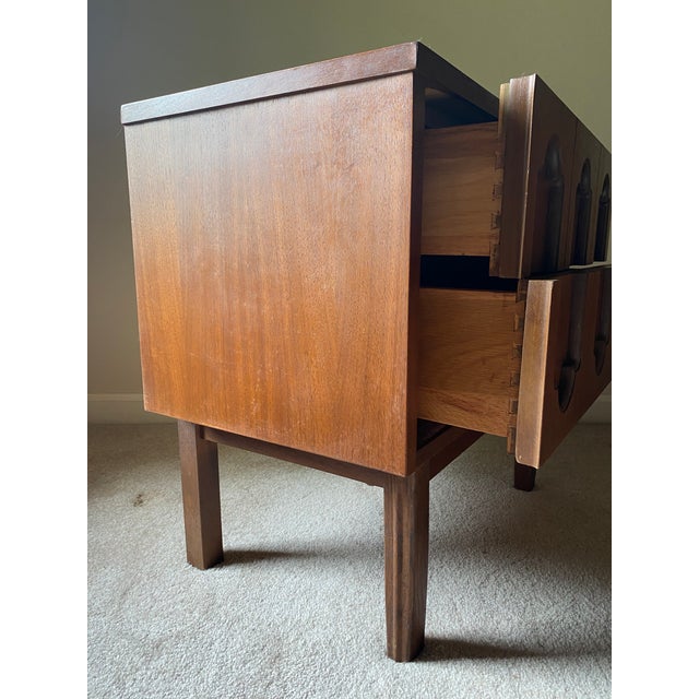 Vintage Dixie Furniture Co. Nightstand in Walnut Finish Chairish
