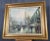 1970s 1970s J. Gaston Signed Painting of Paris Street Scene With Street Cars & Figures For Sale - Image 5 of 13