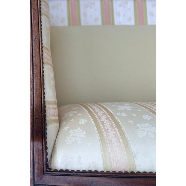 Vintage James River Plantations Federal Style Mahogany Settee by Hickory Chair Co. For Sale - Image 13 of 18