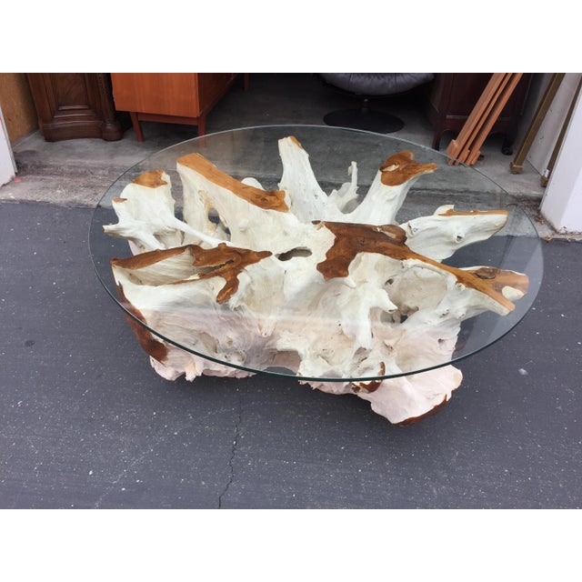 Teak Driftwood Coffee Table Chairish