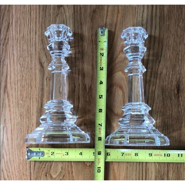2000 - 2009 2000 - 2009 2 Tiffany & Co Candlesticks 4 1/2” X 8” For Sale - Image 5 of 5