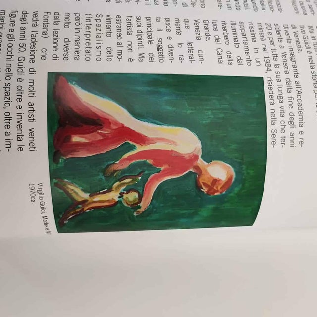 Green Virgilio Guidi, Untitled, 1970, Oil on Canvas, Framed For Sale - Image 8 of 12