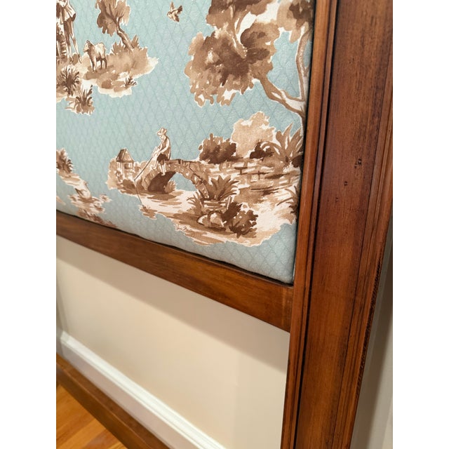 Late 20th Century Drexel Upholstered Wood Twin Headboards, a Pair For Sale In Tampa - Image 6 of 10