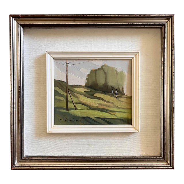 Vintage Italian School Framed Painting For Sale