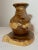 Wood Modern Handmade Turned High Gloss Wood Vase Sculpture With Matching Base For Sale - Image 7 of 12