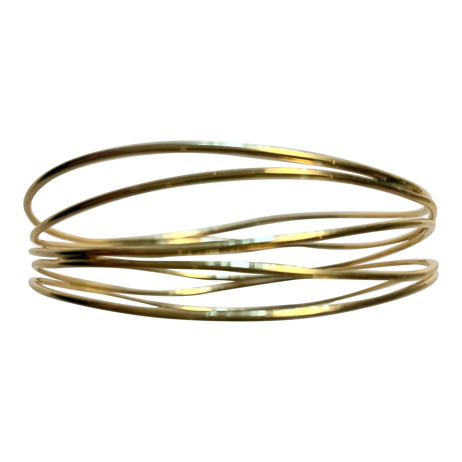 1980s Elsa Peretti Tiffany & Co 18k 5 Row Wave Bracelet Chairish