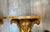 Gold Hollywood Regency Demilune Wall Hanging Demilune Shelf Tables, Pair For Sale - Image 8 of 12