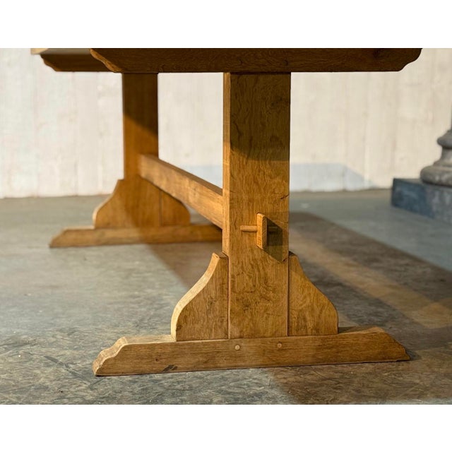 French Farmhouse Dining Table in Oak, 1920 For Sale - Image 10 of 18