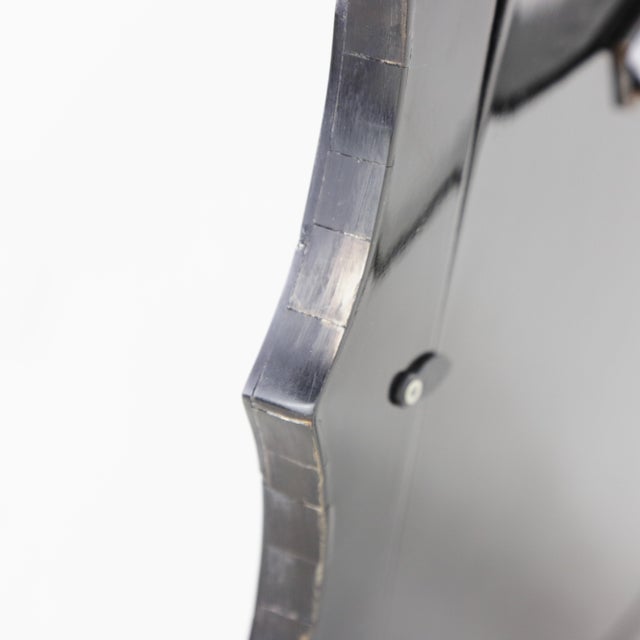 Bone Black Scalloped Bone Inlay Picture Frame For Sale - Image 7 of 11