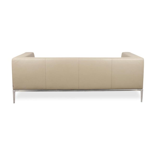 Jaan 3-Seater Sofa and Lounge Chairs in Cream Leather and Chrome from Walter Knoll / Wilhelm Knoll, Set of 3 For Sale - Image 15 of 18