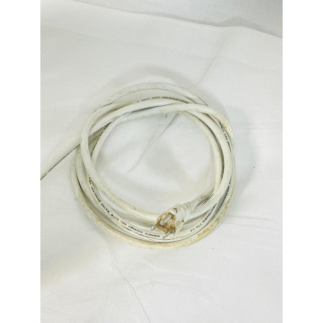 Vintage Sculptural White Floor Lamp With Fluted Column Base For Sale - Image 16 of 16