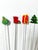 1990s Christmas Swizzle Sticks Stirs, Blown Glass With Original Box - Set of 6 For Sale - Image 5 of 9