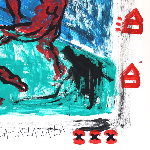 2020s Circle Gets the Muse - Original Matisse-Inspired Figurative Painting on Posterboard by Gary John For Sale - Image 5 of 6