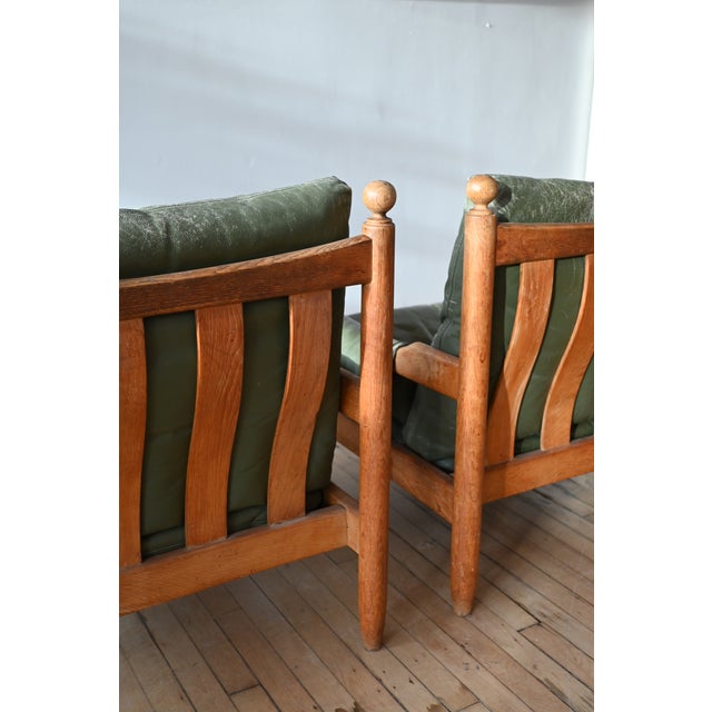 Eric Merthen's "Amiral" Style Leather Chairs, a Pair For Sale - Image 9 of 10