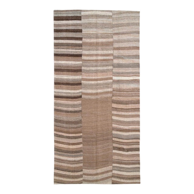 Galerie Shabab Collection Mid-20th Century Turkish Flatweave Kilim Gallery Carpet For Sale