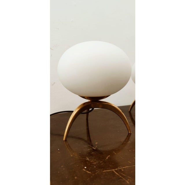 Oval Glass Table Lamp, in Very Good conditions. Designed 1970 to 1979 European Plug (up to 250V).The wiring of this item...