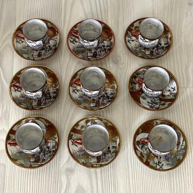 Japanese Tea or Coffee Service, 1900, Set of 21 For Sale - Image 5 of 14