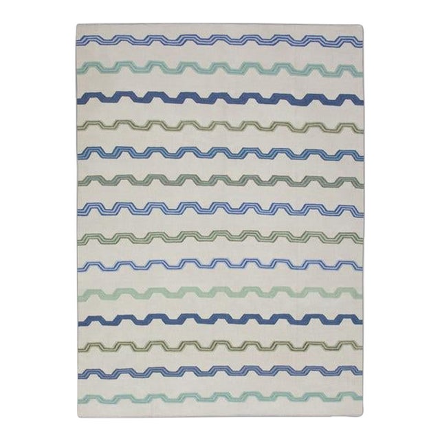 Oriental Hand Knotted Rug Turkish Kilim 8' x 10'5" For Sale