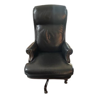 Hancock and Moore Freeman Leather Executive Swivel Tilt Chair For Sale