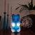 Plastic Postmodern Blue Bear Table Lamp, Germany, 1990s For Sale - Image 7 of 8