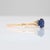 Natural Ceylon Sapphire Solitaire Ring: Solid 14k Gold, 5mm Round Fine Jewelry, Size 6.75 For Sale In Columbus - Image 6 of 8