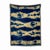 Contemporary Rousseau Gold Pleat Abstract Pattern Fringed Throw Blanket For Sale - Image 3 of 7