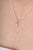 White Pear-Cut Diamond Solitaire Charm Pendant in 14k Solid White Gold For Sale - Image 8 of 14