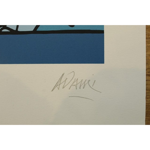 Valério Adami, Le Cervin, Original Screen Print For Sale - Image 6 of 7