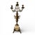 Italian Pair of Antique Italian Bronze Candelabras With Marble Bases – 25” Tall For Sale - Image 3 of 6