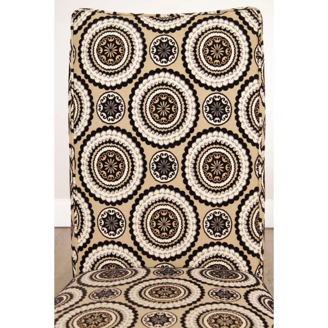 Modern Custom Upholstered Dining Chairs - Set of 4 For Sale - Image 11 of 13