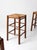 Wood Mid-Century Rush Seat Stools Set of 4 For Sale - Image 7 of 18