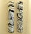 Murano Black and White Glass Wall Lights, Italy, 1970s, Set of 2 For Sale - Image 11 of 13