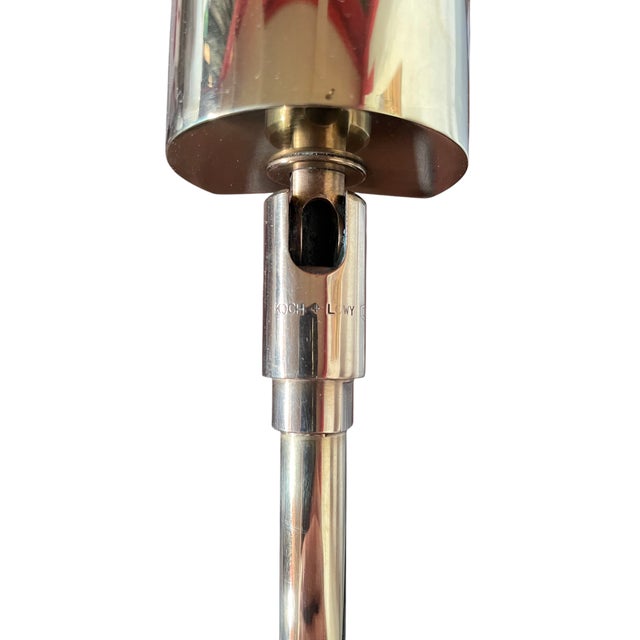 1960s Vintage Koch and Lowy Brass Floor Lamp For Sale - Image 5 of 6