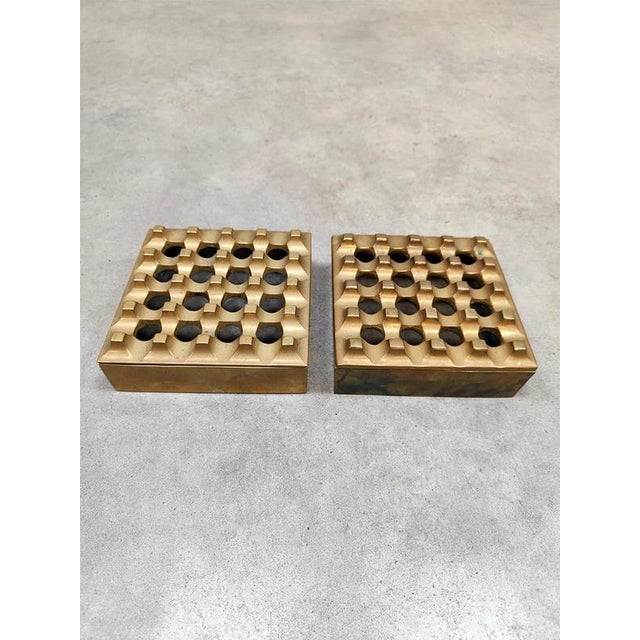 Mid-Century Swedish Brass Ultima Ashtray attributed to Holger Bäckström & Bo Ljungberg, 1960s For Sale - Image 6 of 6