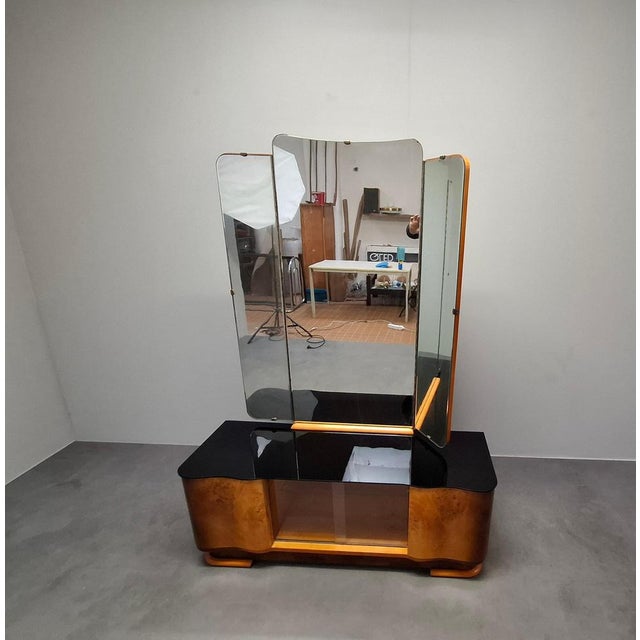 Art Deco Vanity Cabinet from Jindřich Halabala, Czechoslovakia, 1930s For Sale - Image 14 of 18