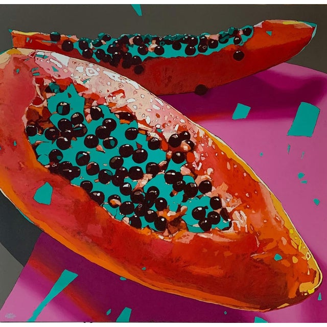 Early 21st Century Rafal Gadowski, Papaya 10, 2022, Oil on Canvas For Sale - Image 5 of 5