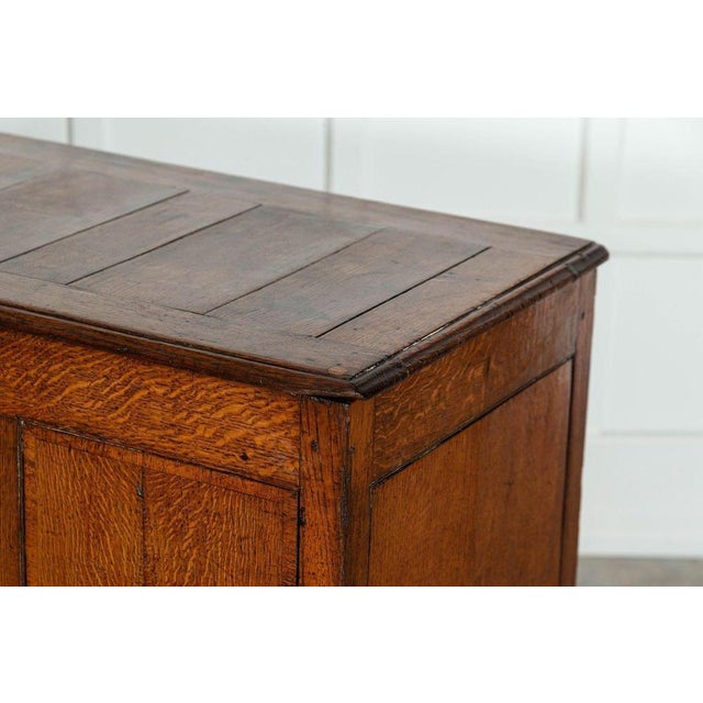 George III English Oak Mule Chest, 1780 For Sale - Image 11 of 17