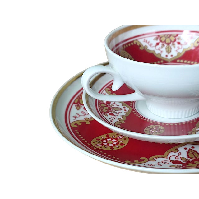 Collectors Cup and Cake Plate from Cp Weißwasser, 1970s, Set of 3 For Sale - Image 6 of 8