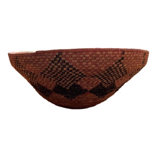 20th Century Large African Coiled Basket For Sale