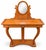 Cherrywood Console Dressing Table with Adjustable Oval Mirror, 1970s For Sale - Image 11 of 11