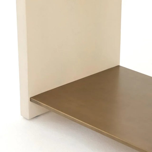 Off-white Four Hands Hugo End Table, Parchment White For Sale - Image 8 of 9
